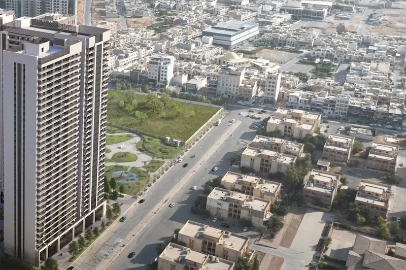 مشروع سلام تاورز أربيل الواجهة الخارجية